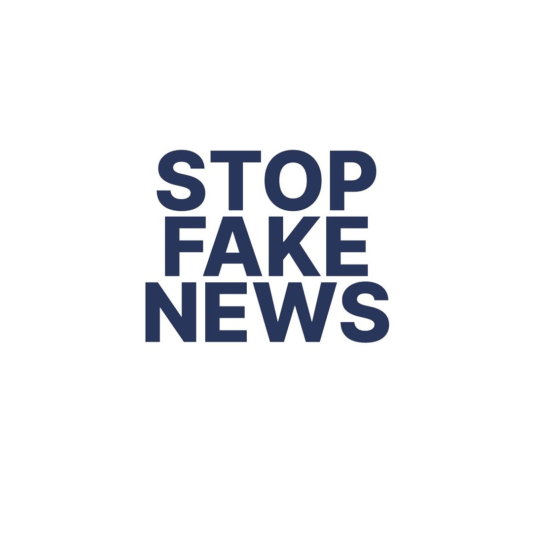 Stop Fake News Campaign Poster