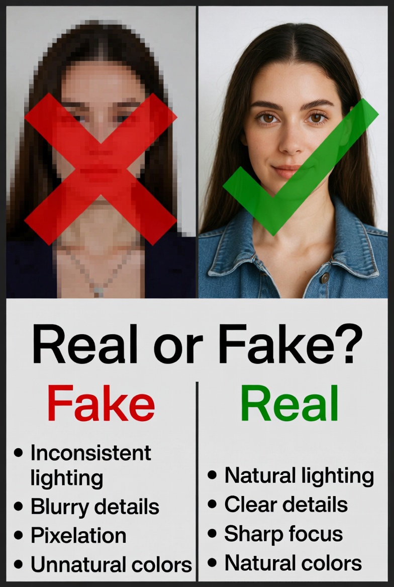 Spotting Fake vs Real Images Guide