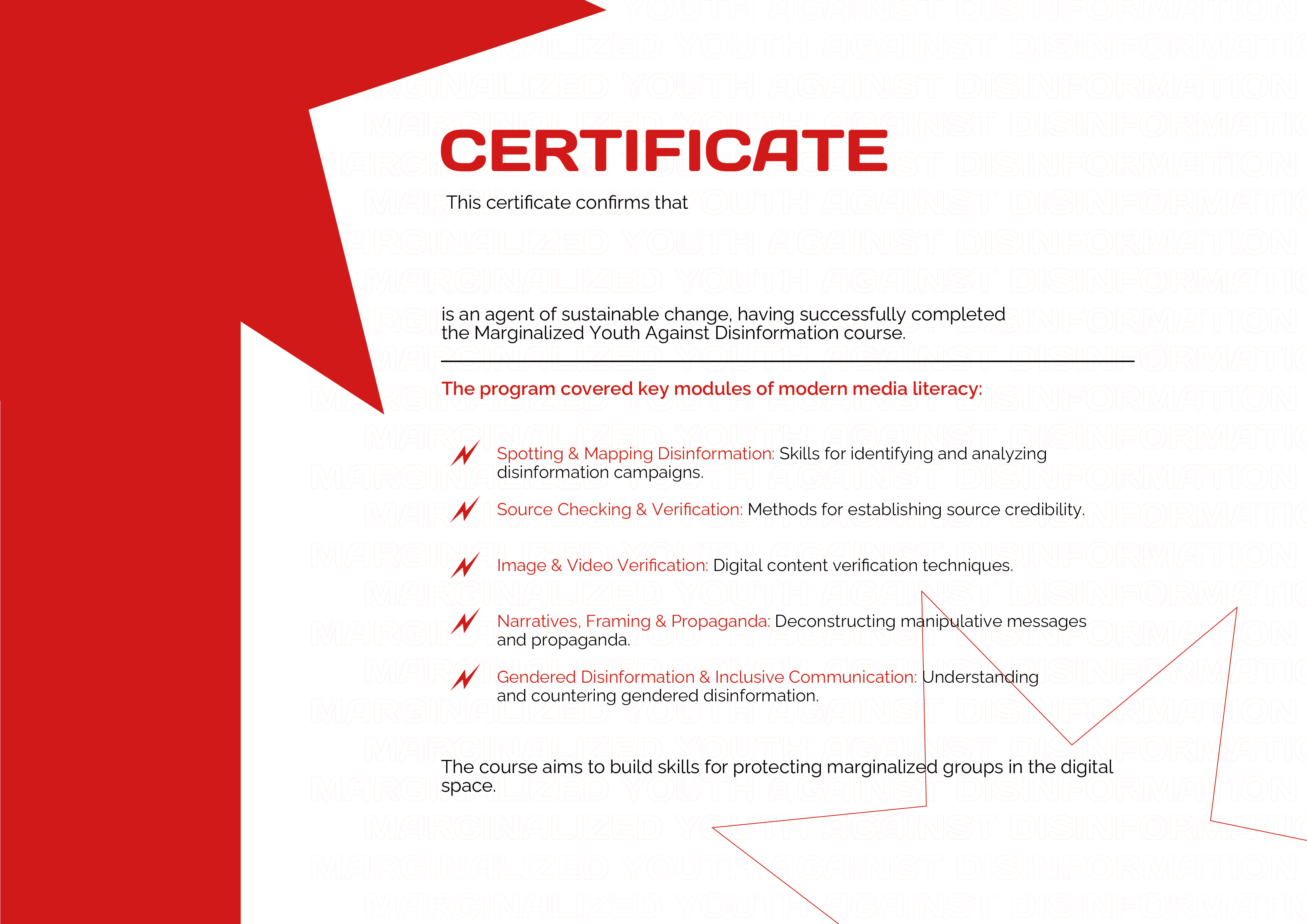Certificate example